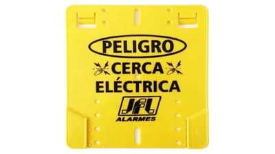 Accesorio para cerco JFL cartel plástico de advertencia cerca