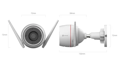 Cámara Wi-Fi EZVIZ H3C 2.8 mm