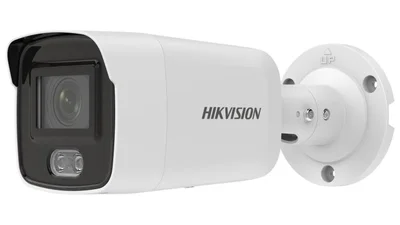 Cámara IP Hikvision 2MP colorvu bullet acusense con micrófono 2.8 mm