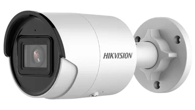Cámara IP Hikvision 4MP IR bullet acusense con micrófono 2.8 mm