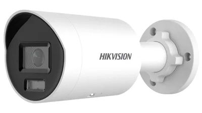 Cámara IP Hikvision 4MP colorvu bullet acusense con micrófono 2.8 mm