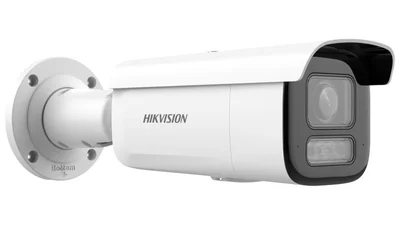 Cámara IP Hikvision 8MP luz híbrida bullet acusense motorizada