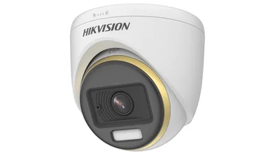 Cámara analógica Hikvision 2MP colorvu turret con micrófono 2.8 mm