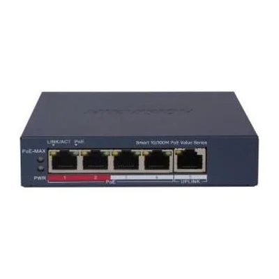 Switch Hikvision 4 puertos fast ethernet PoE administrable