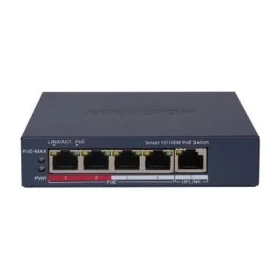 Switch Hikvision 4 puertos gigabit PoE no administrable