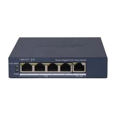 Switch gigabit poe+ administrable 4 puertos 1 uplink