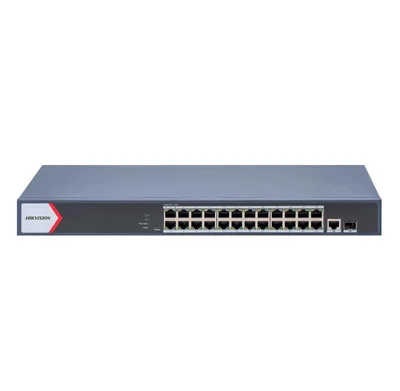 Switch Hikvision 24 puertos gigabit PoE smart