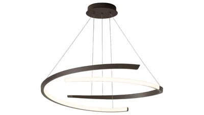 Lámpara ElectricFeel lámpara colgante LED 45W metal 2 semi circulos