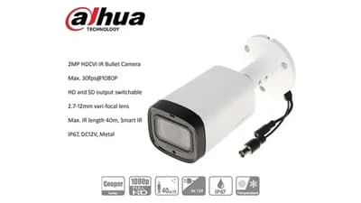 Cámara analógica Dahua 2MP IR bullet motorizada 2.7-12 mm