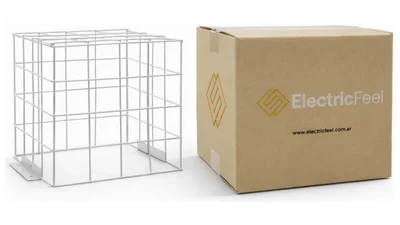 Jaula de protección ElectricFeel metálica blanca 20X20CM