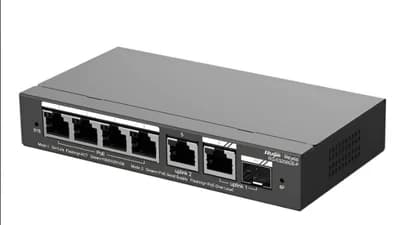 RG-ES206MG-P, 5-PORT 2.5G cloud managed PoE switch, 1 x 10G uplink
