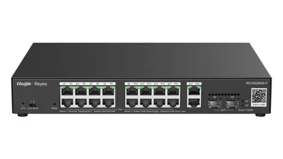 Switch PoE Reyee 16 puertos 10 gigabit, 2X 1GE SFP portadministracion en nube