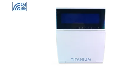 Teclado Garnet T-LCD732RF lcd+rf titanium