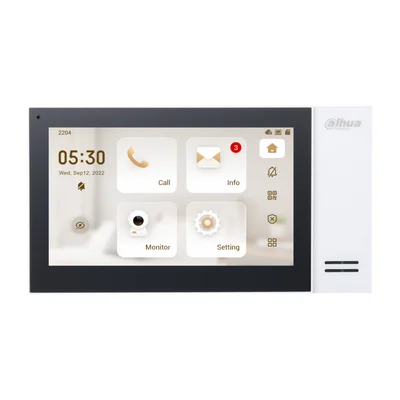 Monitor IP táctil Dahua 7 pulgadas PoE blanco